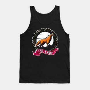 I AM A WOLF AWESOME DESIGN Tank Top